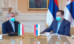 26 July 2021 National Assembly Speaker Ivica Dacic and the Iranian Ambassador to Serbia 